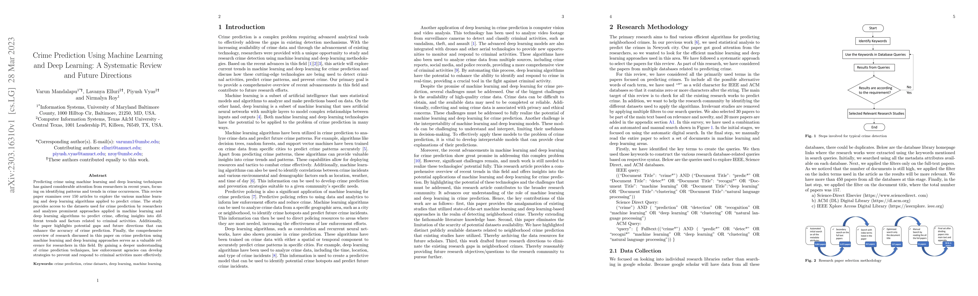 Thumbnail for Crime Prediction Using Machine Learning and Deep Learning: A Systematic
  Review and Future Directions