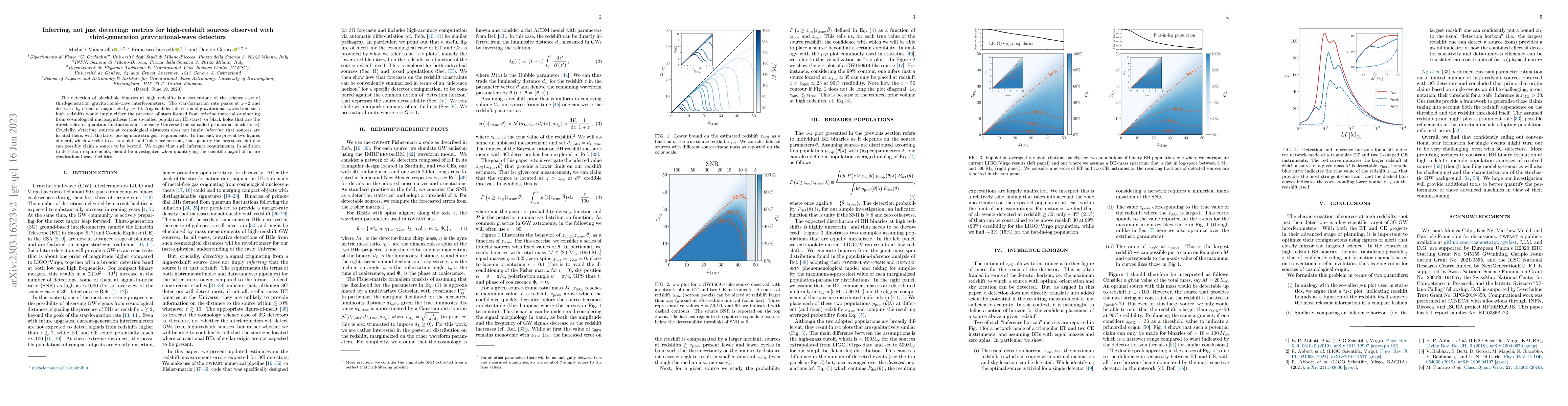 Thumbnail for Inferring, not just detecting: metrics for high-redshift sources
  observed with third-generation gravitational-wave detectors