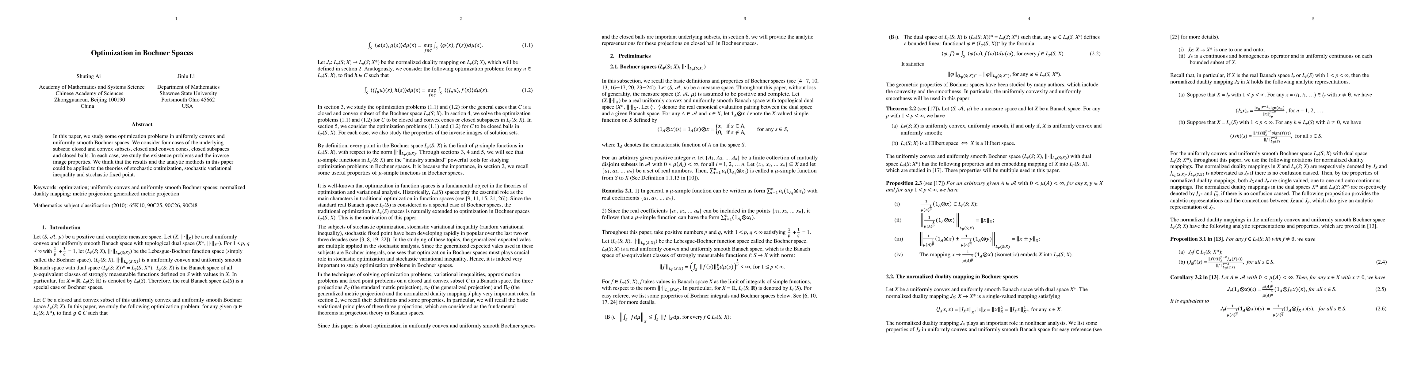 Thumbnail for Optimization in Bochner Spaces