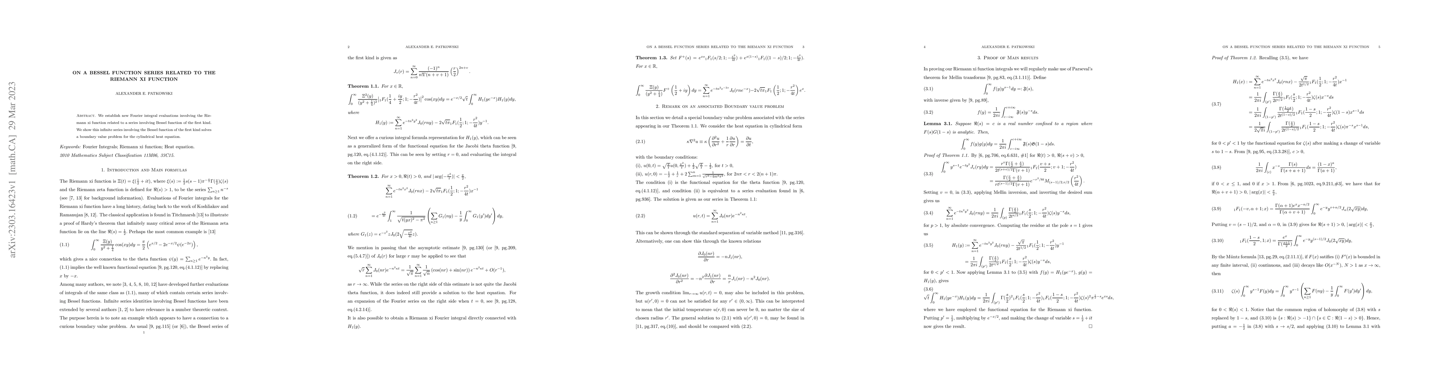 Thumbnail for On a Bessel function series related to the Riemann xi function