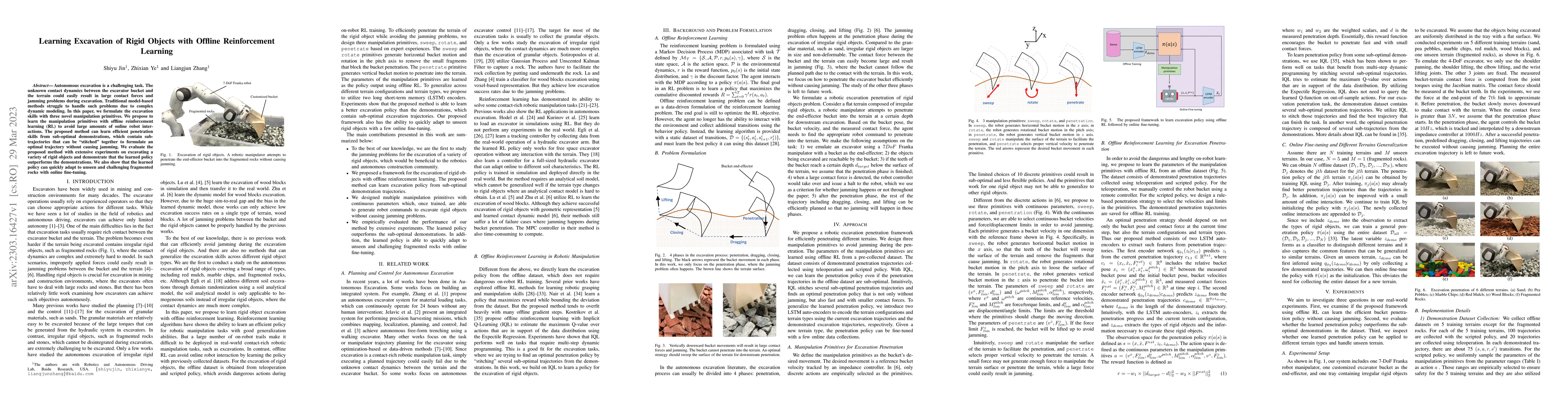 Thumbnail for Learning Excavation of Rigid Objects with Offline Reinforcement Learning