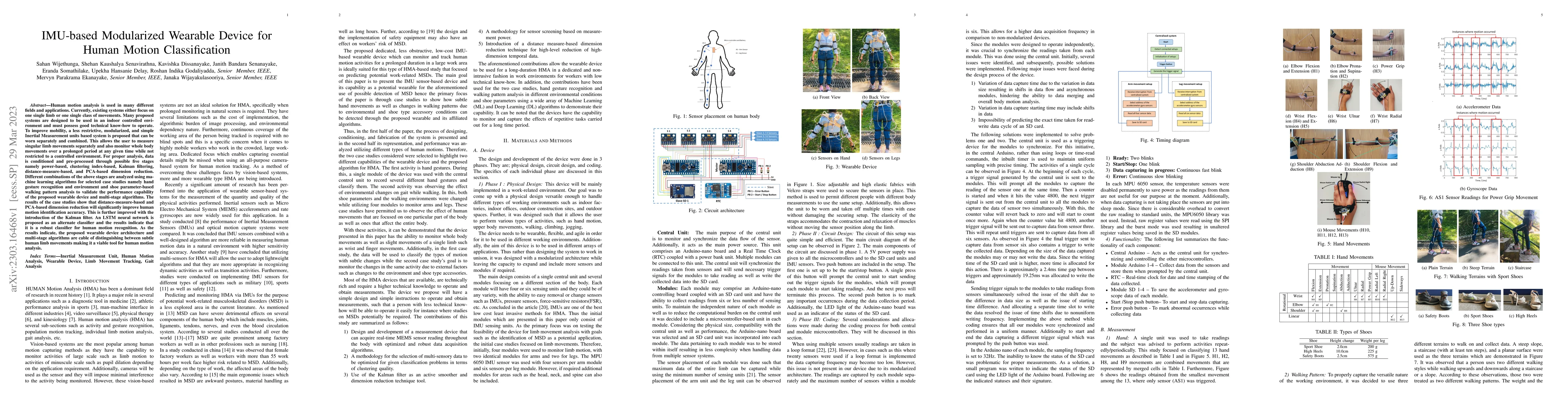 Thumbnail for IMU-based Modularized Wearable Device for Human Motion Classification