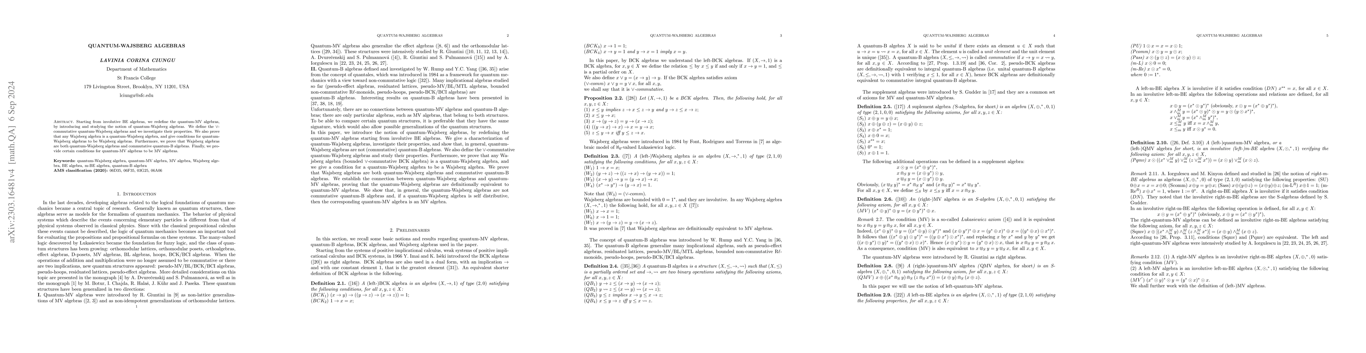 Thumbnail for Quantum-Wajsberg algebras