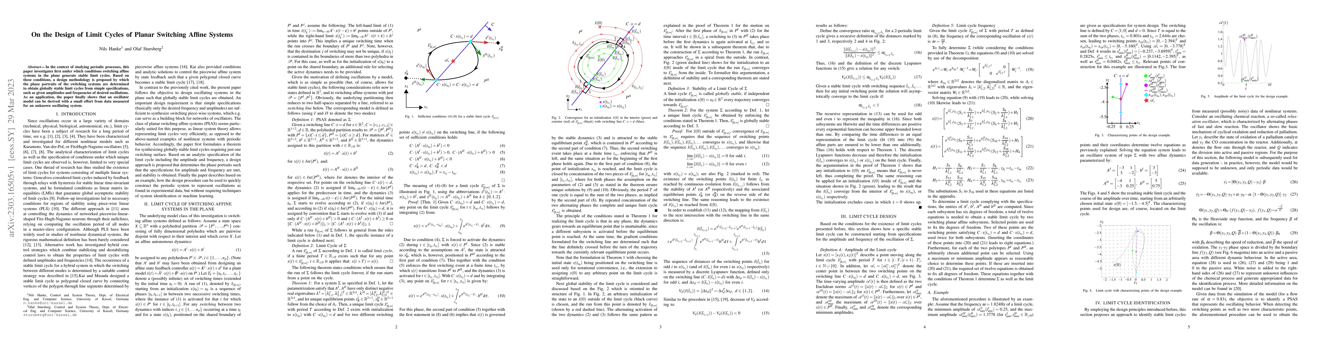 Thumbnail for On the Design of Limit Cycles of Planar Switching Affine Systems