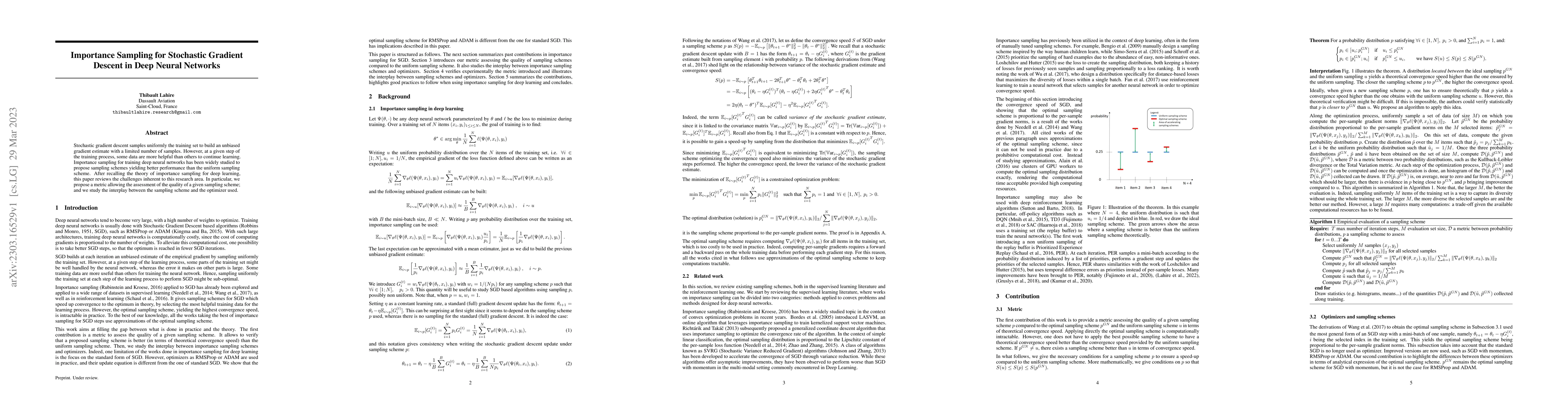 Thumbnail for Importance Sampling for Stochastic Gradient Descent in Deep Neural
  Networks