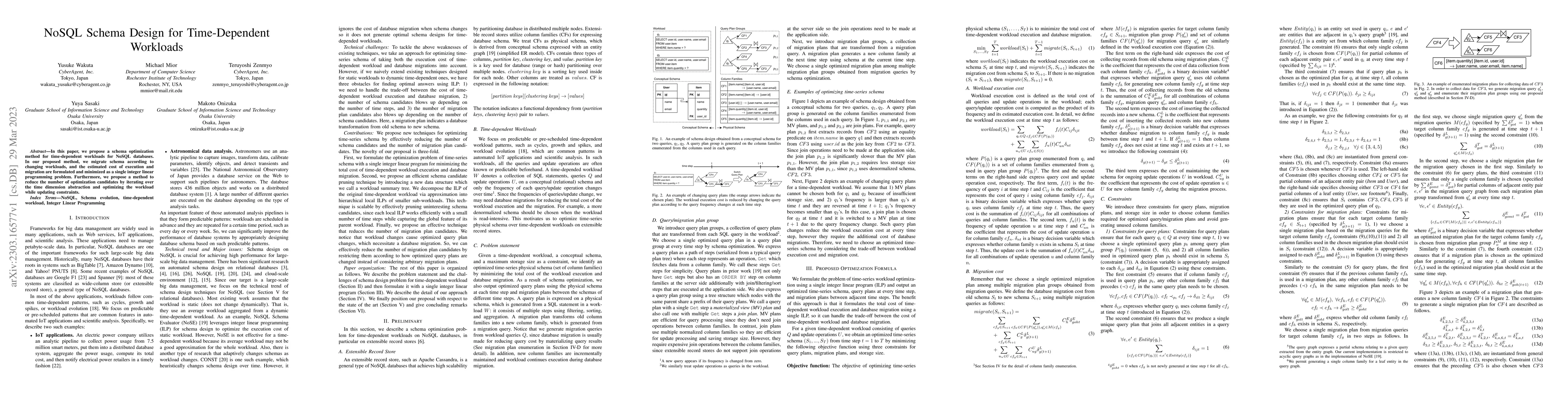 Thumbnail for NoSQL Schema Design for Time-Dependent Workloads