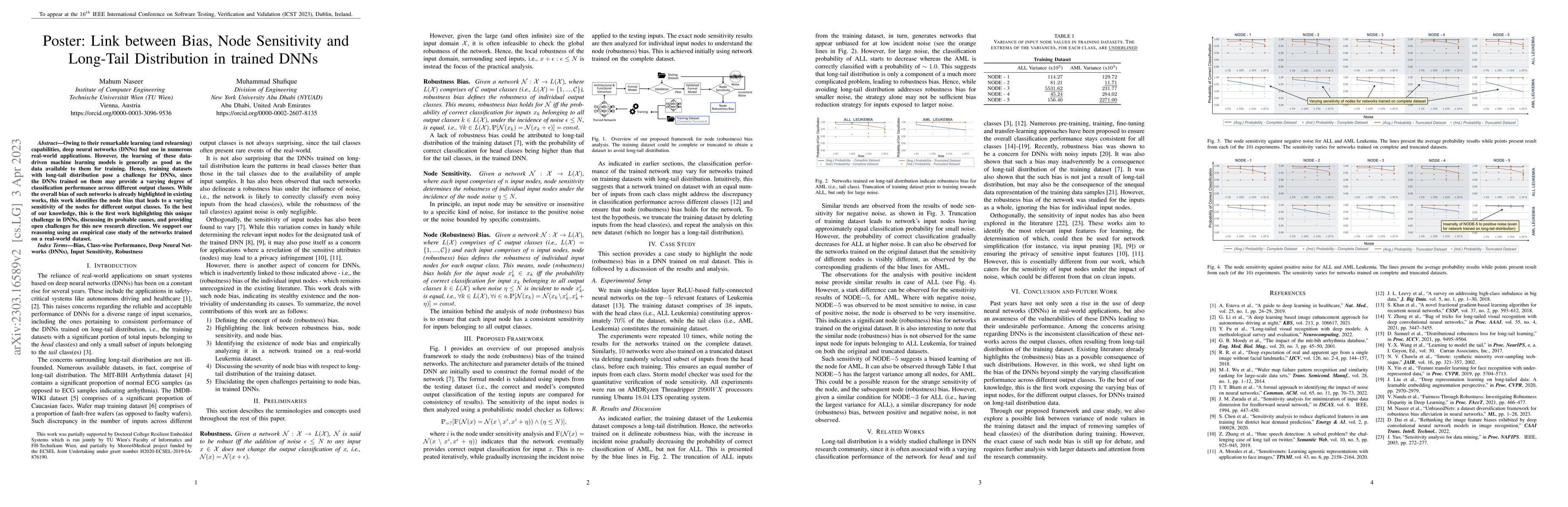 Thumbnail for Poster: Link between Bias, Node Sensitivity and Long-Tail Distribution
  in trained DNNs
