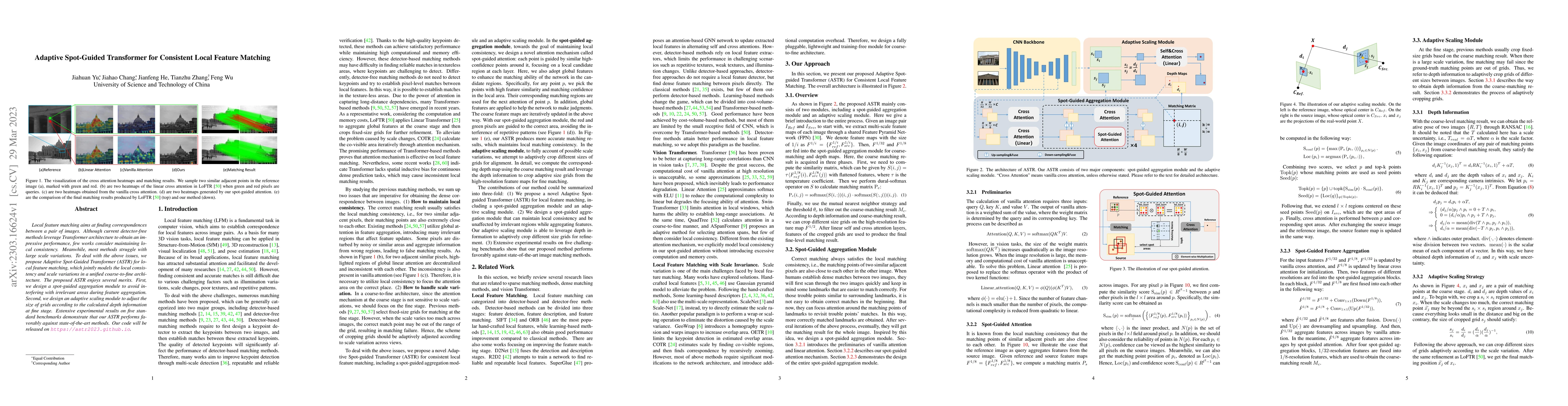 Thumbnail for Adaptive Spot-Guided Transformer for Consistent Local Feature Matching