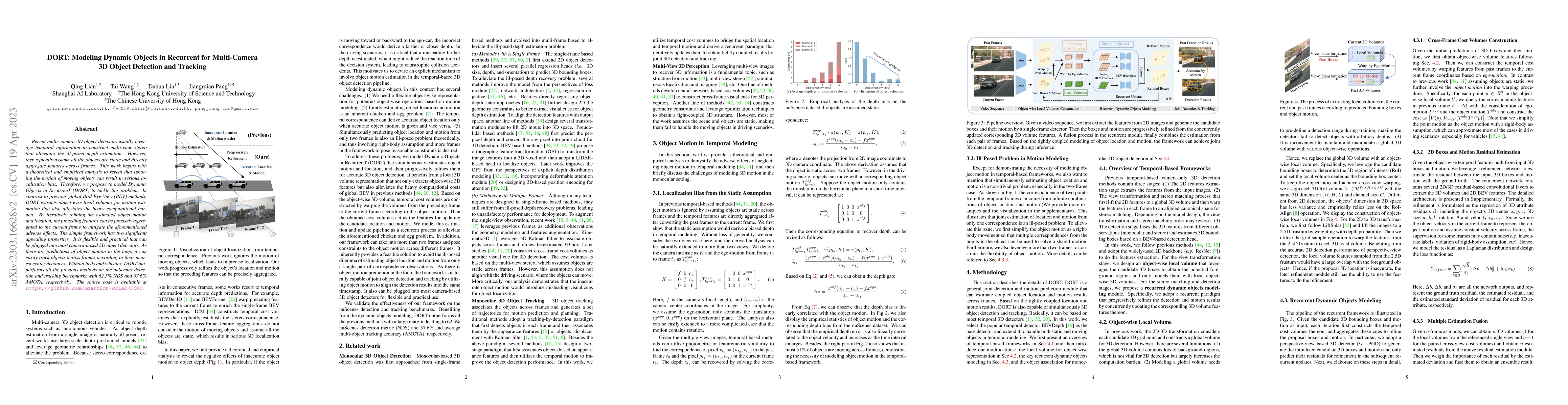 Thumbnail for DORT: Modeling Dynamic Objects in Recurrent for Multi-Camera 3D Object
  Detection and Tracking