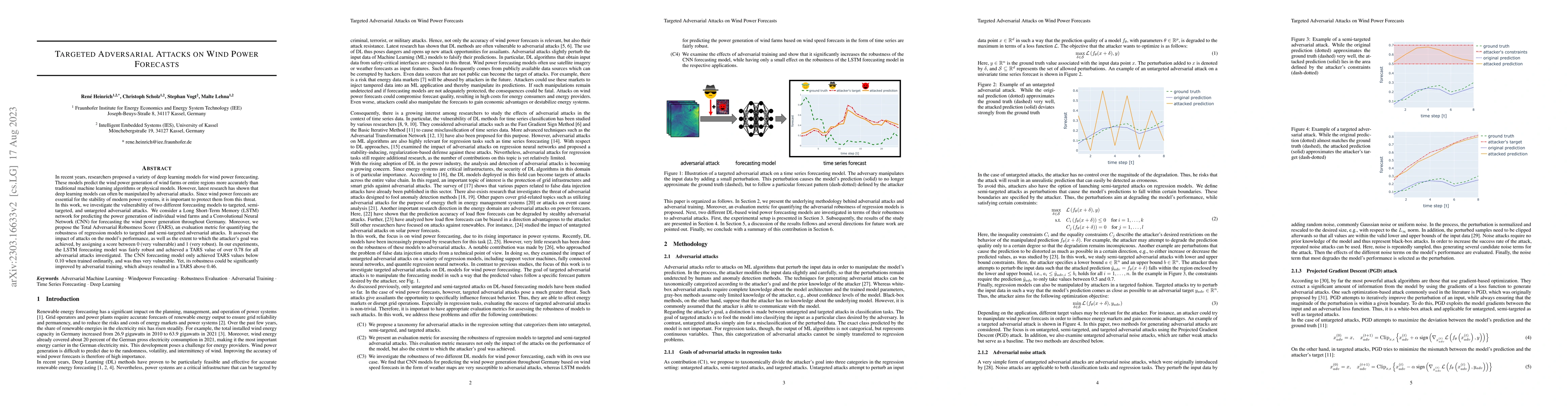 Thumbnail for Targeted Adversarial Attacks on Wind Power Forecasts