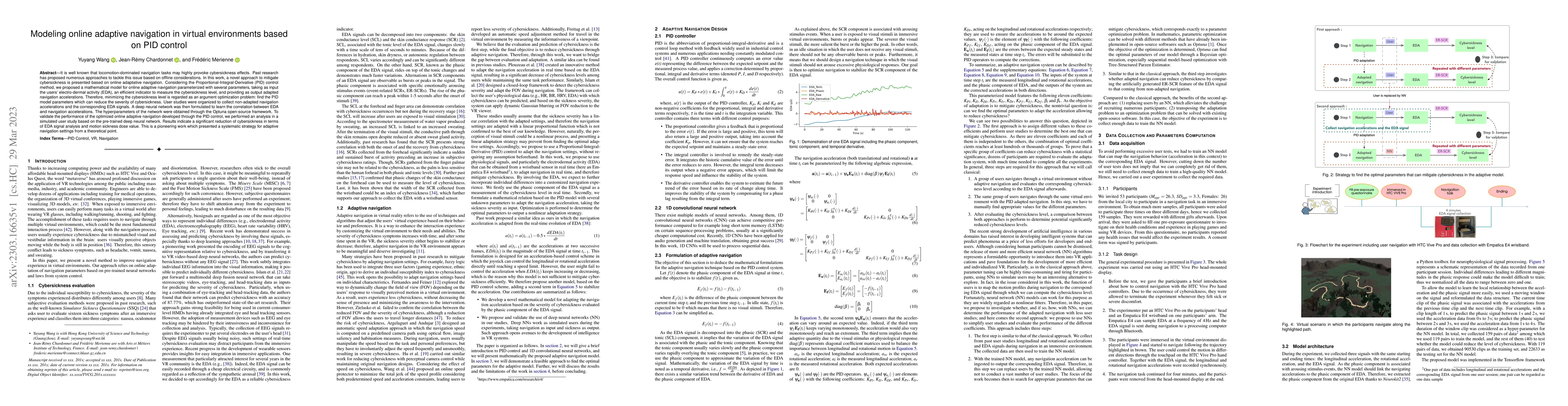 Thumbnail for Modeling online adaptive navigation in virtual environments based on PID
  control