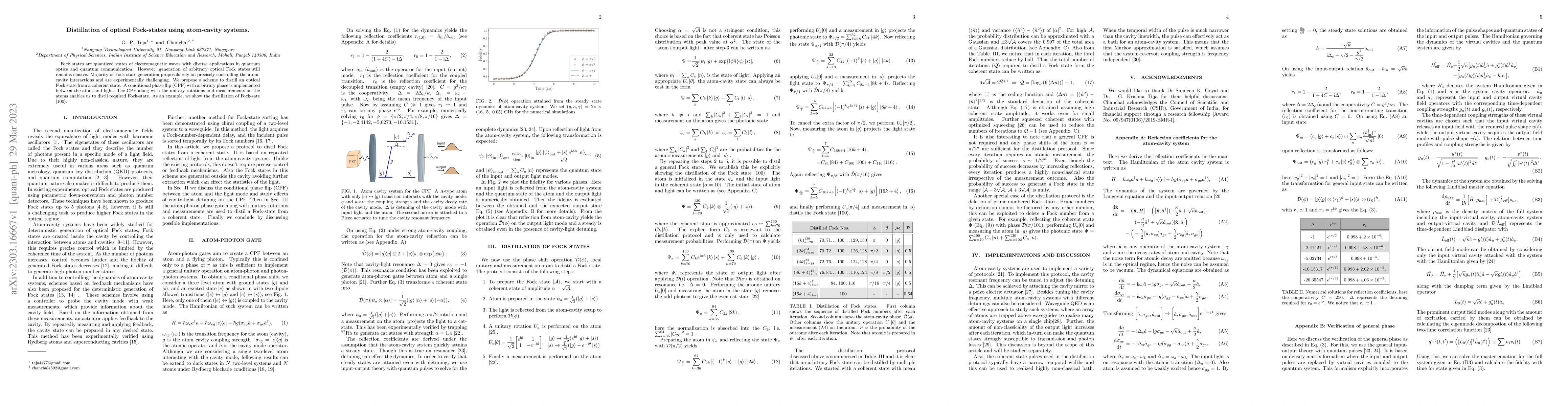 Thumbnail for Distillation of optical Fock-states using atom-cavity systems