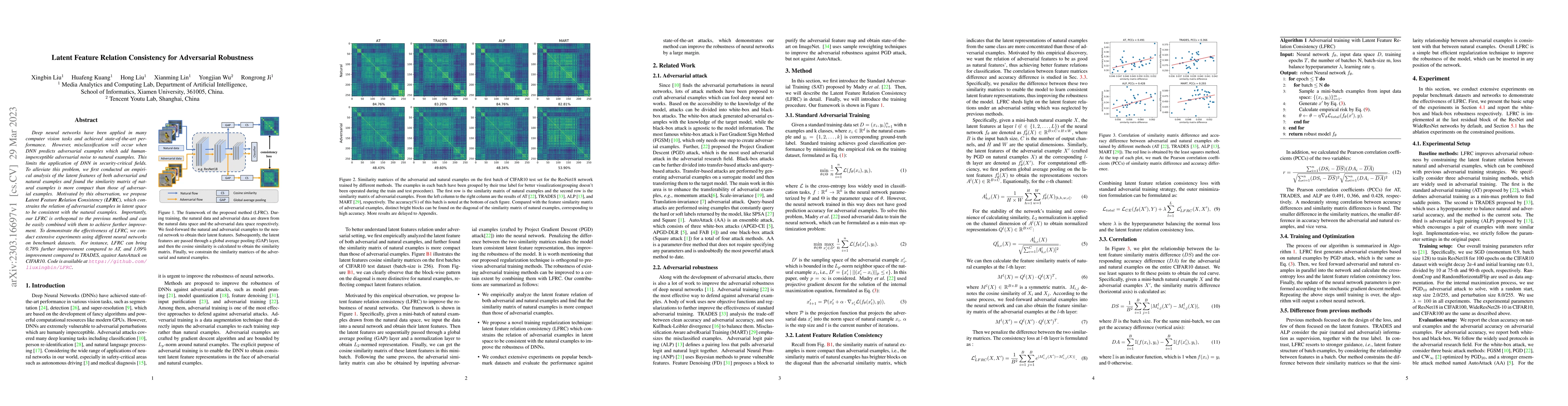 Thumbnail for Latent Feature Relation Consistency for Adversarial Robustness
