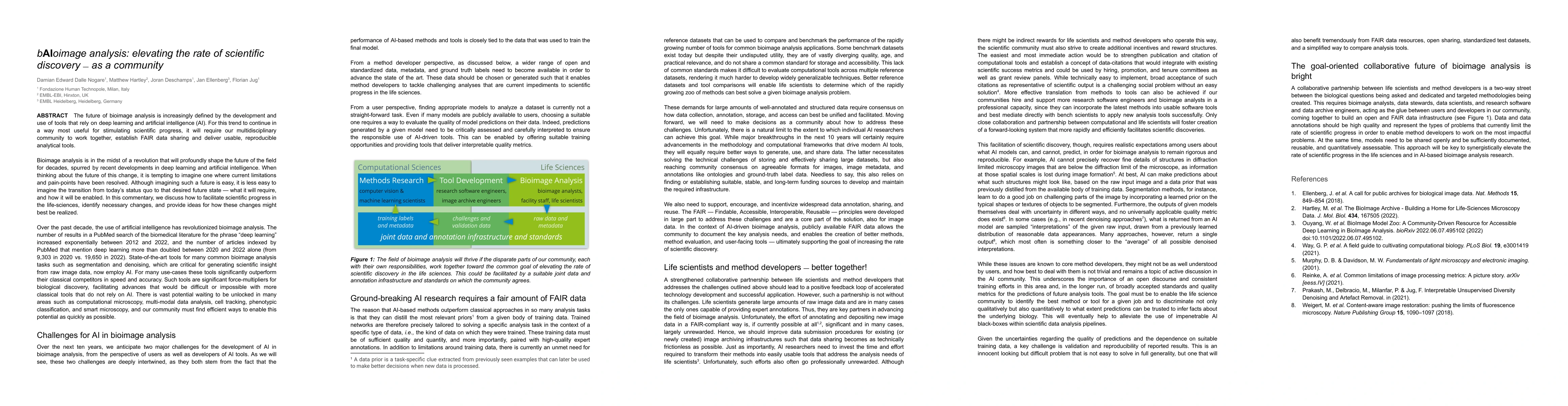 Thumbnail for bAIoimage analysis: elevating the rate of scientific discovery -- as a
  community