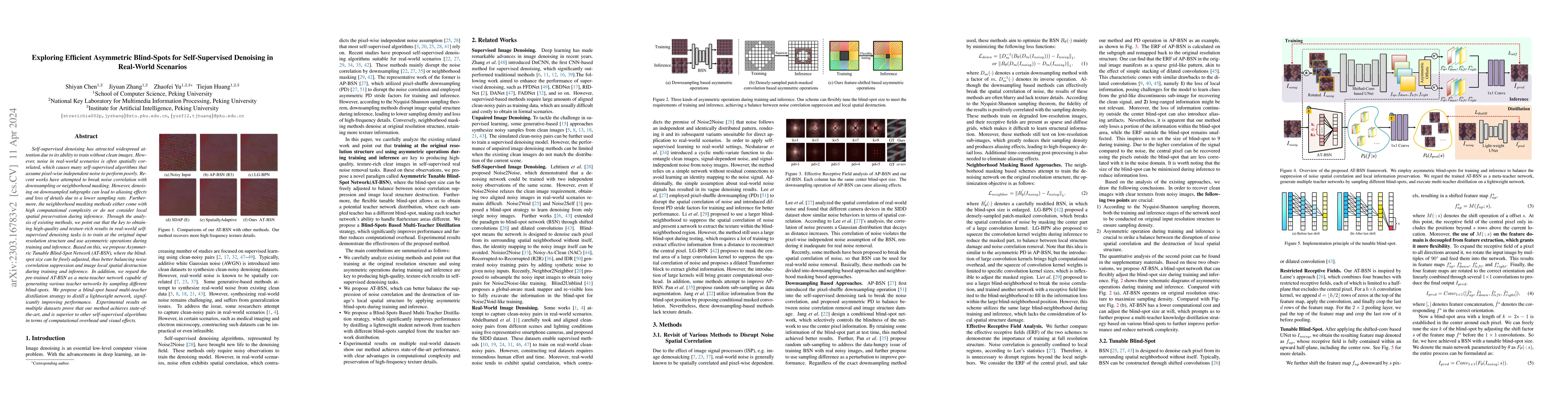 Thumbnail for Exploring Efficient Asymmetric Blind-Spots for Self-Supervised Denoising
  in Real-World Scenarios