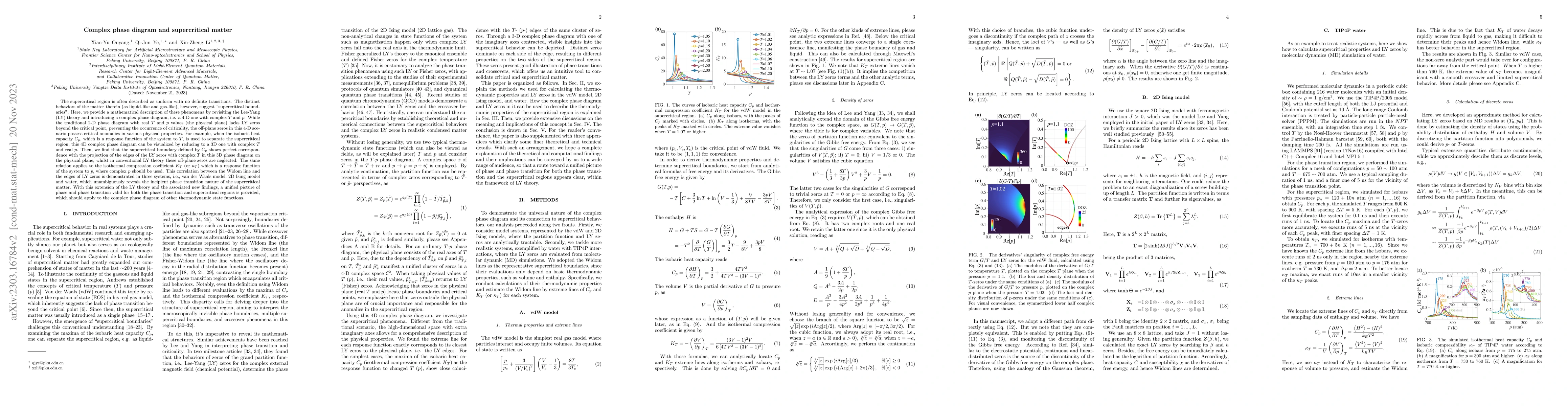 Thumbnail for Complex phase diagram and supercritical matter