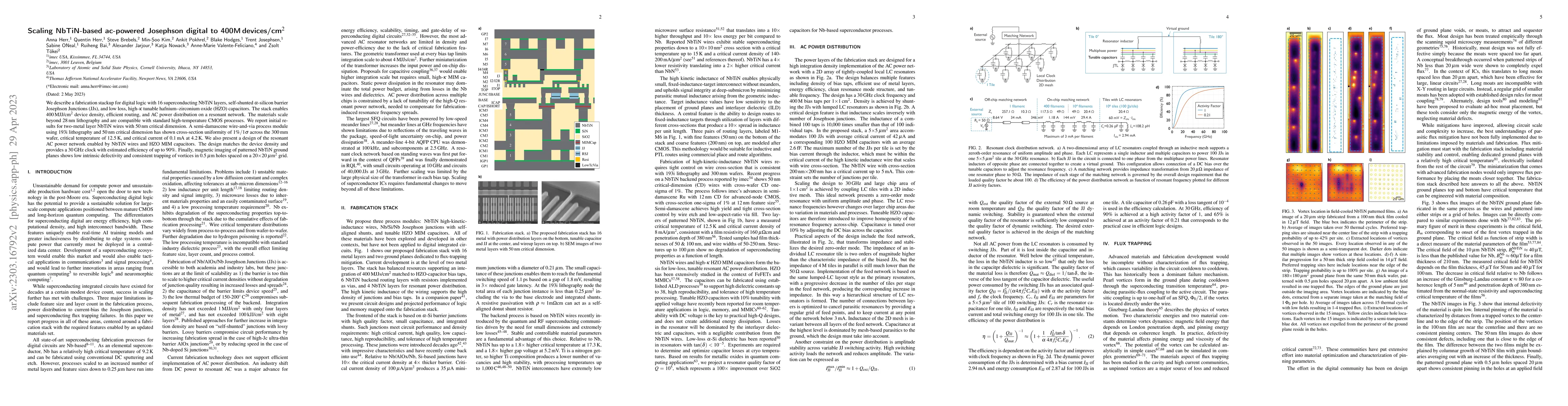 Thumbnail for Scaling NbTiN-based ac-powered Josephson digital to 400M devices/cm$^2$