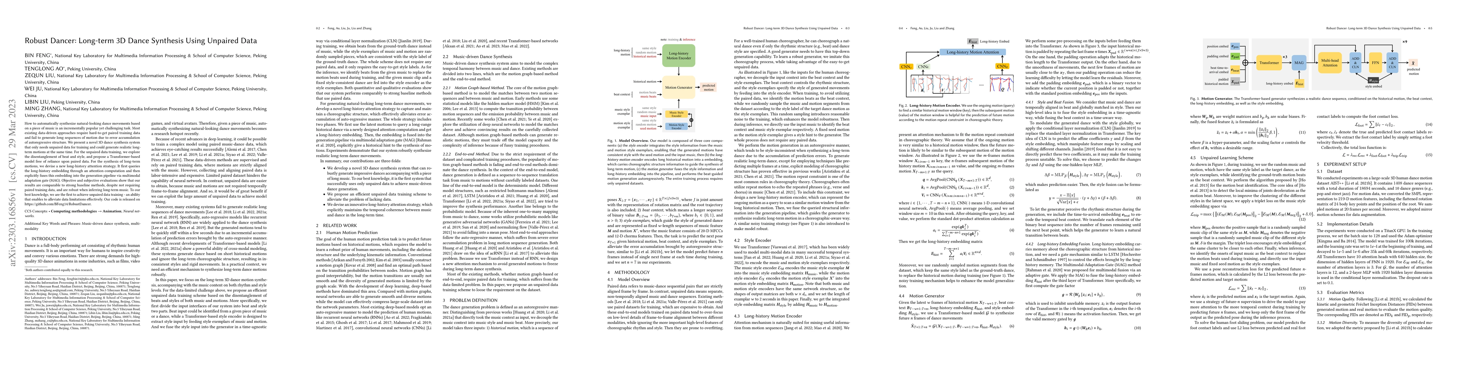 Thumbnail for Robust Dancer: Long-term 3D Dance Synthesis Using Unpaired Data