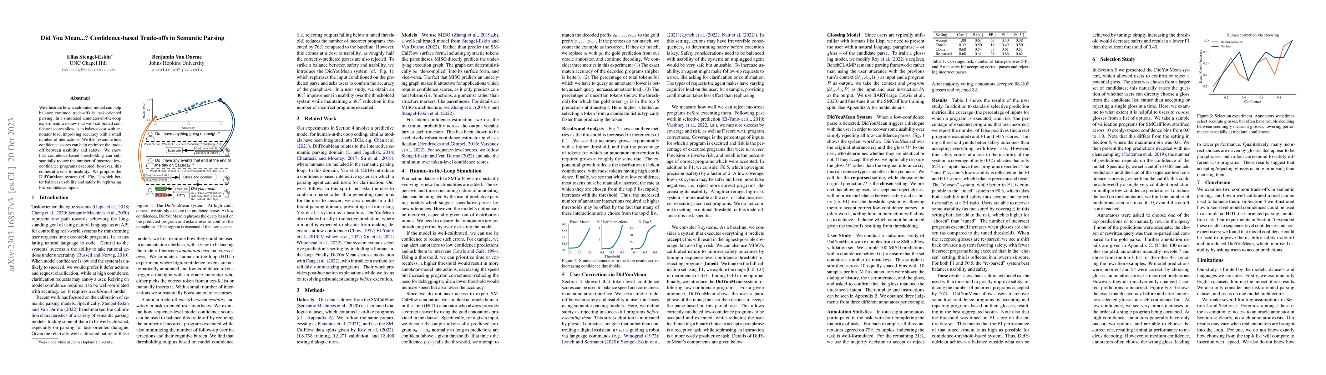 Thumbnail for Did You Mean...? Confidence-based Trade-offs in Semantic Parsing