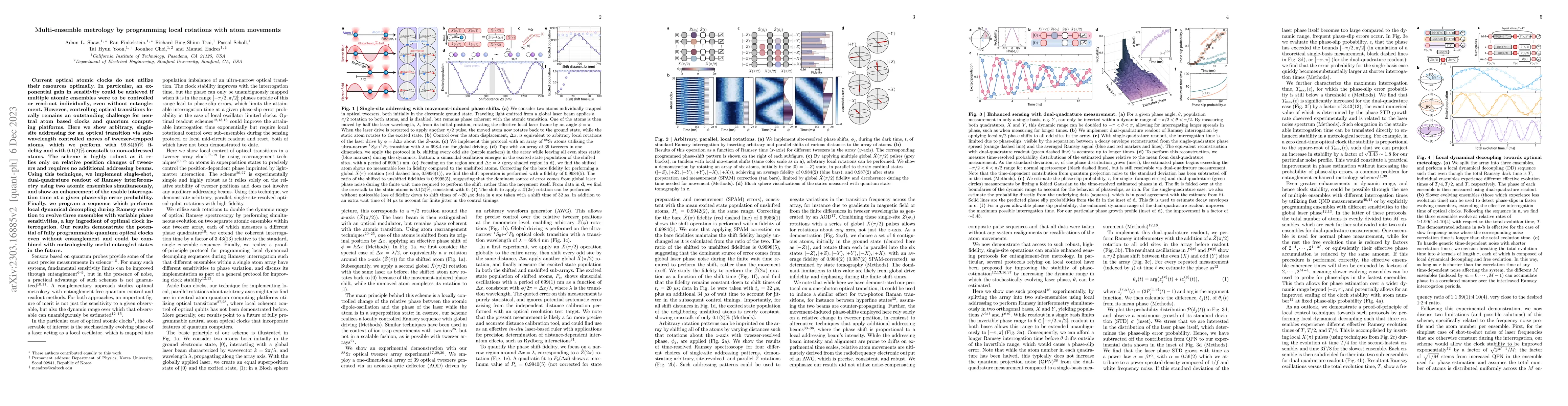 Thumbnail for Multi-ensemble metrology by programming local rotations with atom
  movements