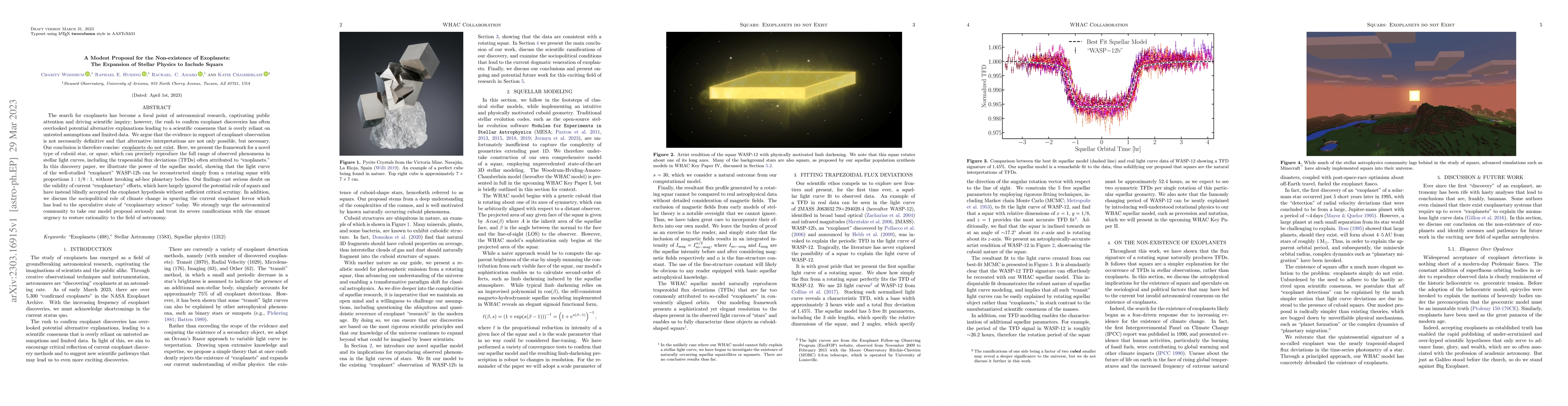 Thumbnail for A Modest Proposal for the Non-existence of Exoplanets: The Expansion of
  Stellar Physics to Include Squars