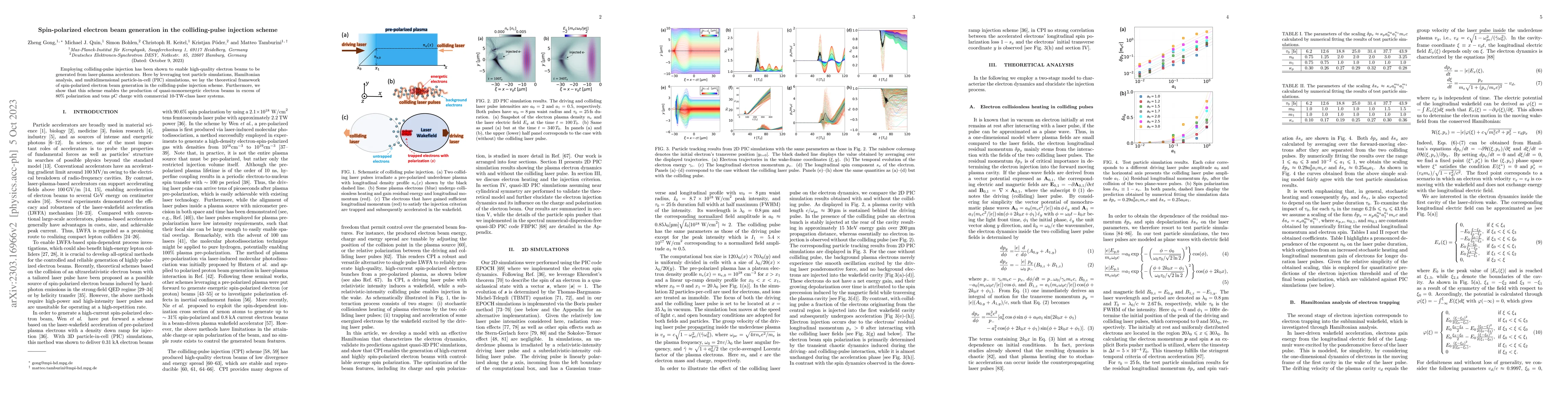 Thumbnail for Spin-polarized electron beam generation in the colliding-pulse injection
  scheme