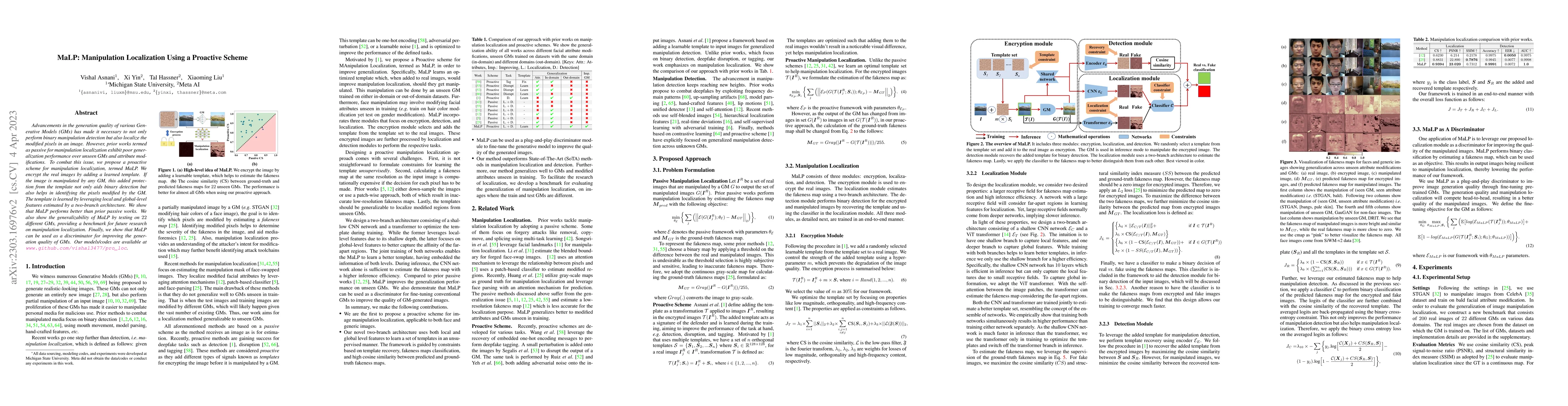 Thumbnail for MaLP: Manipulation Localization Using a Proactive Scheme