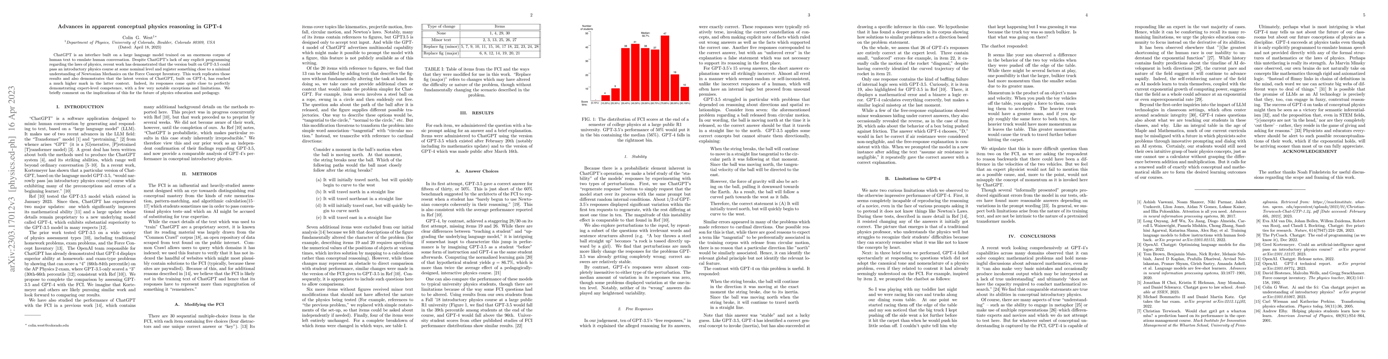 Thumbnail for Advances in apparent conceptual physics reasoning in GPT-4