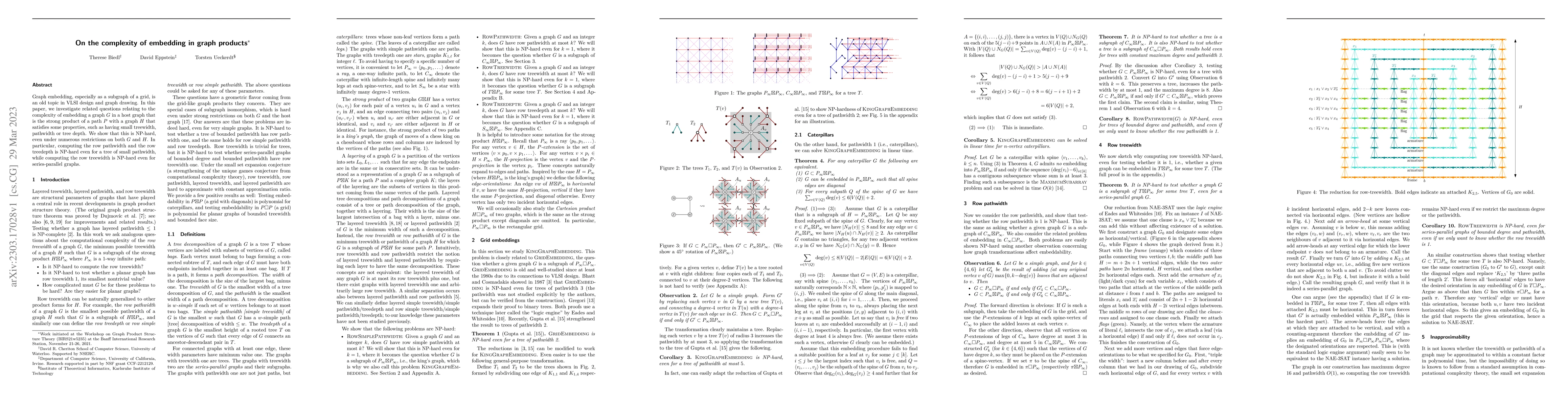 Thumbnail for On the complexity of embedding in graph products