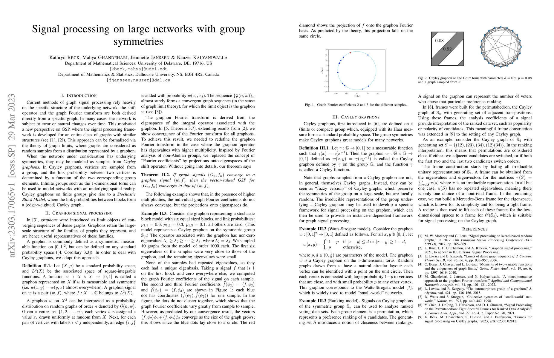 Thumbnail for Signal processing on large networks with group symmetries