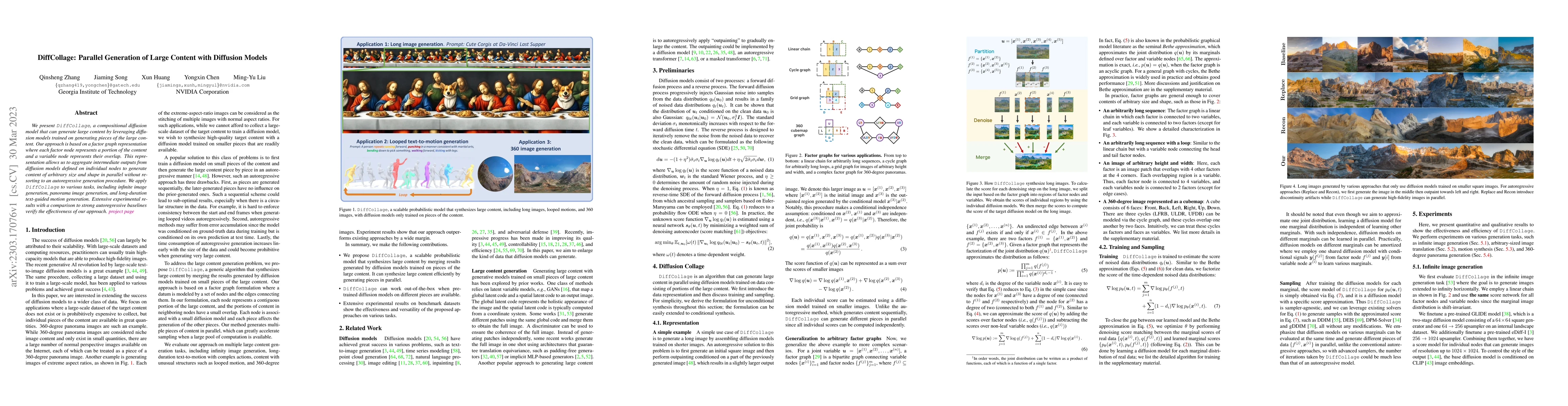 Thumbnail for DiffCollage: Parallel Generation of Large Content with Diffusion Models