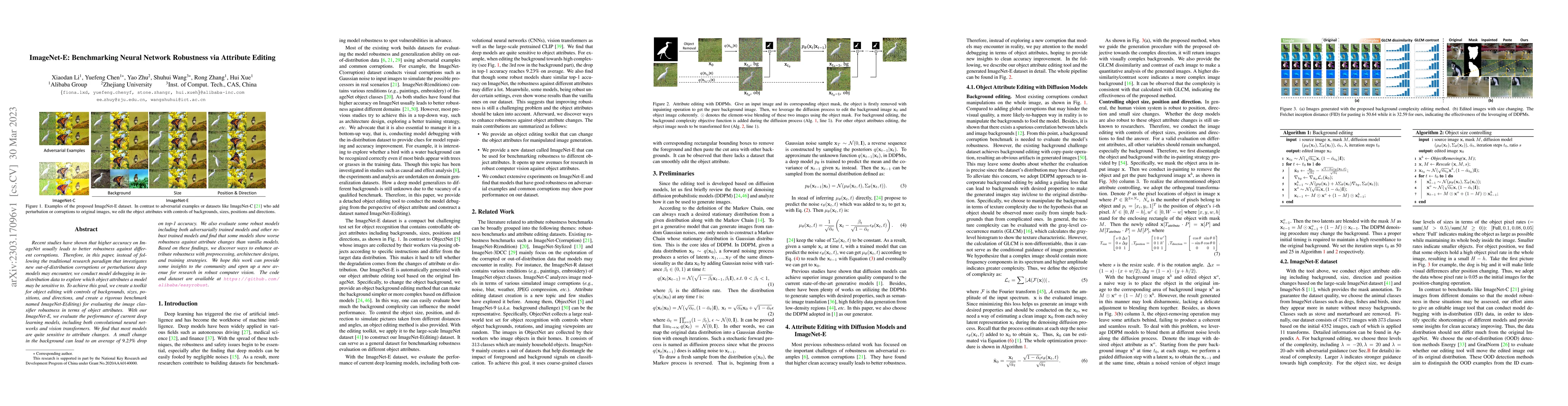 Thumbnail for ImageNet-E: Benchmarking Neural Network Robustness via Attribute Editing