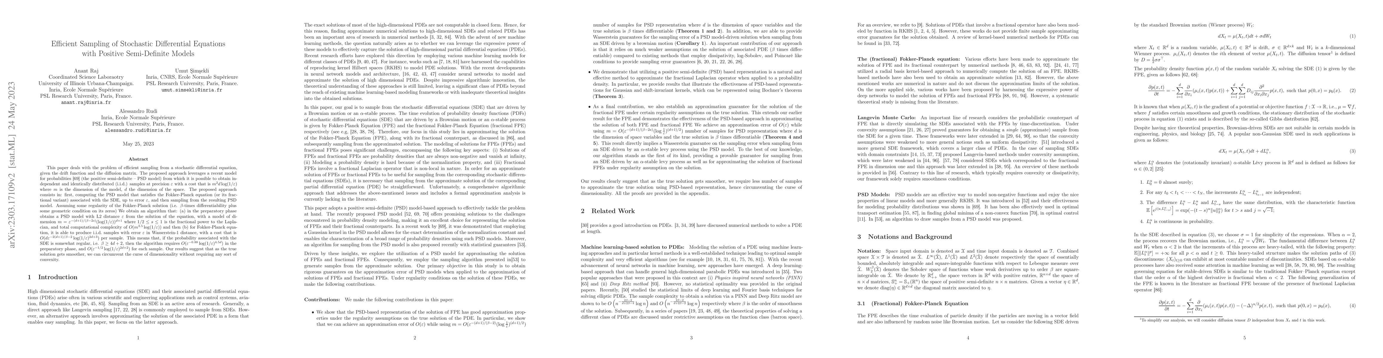 Thumbnail for Efficient Sampling of Stochastic Differential Equations with Positive
  Semi-Definite Models