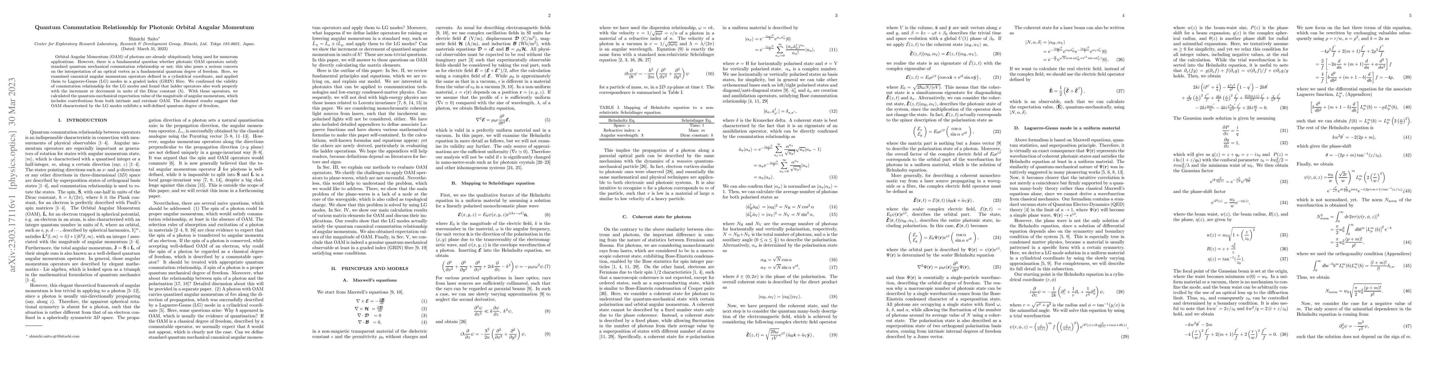 Thumbnail for Quantum Commutation Relationship for Photonic Orbital Angular Momentum