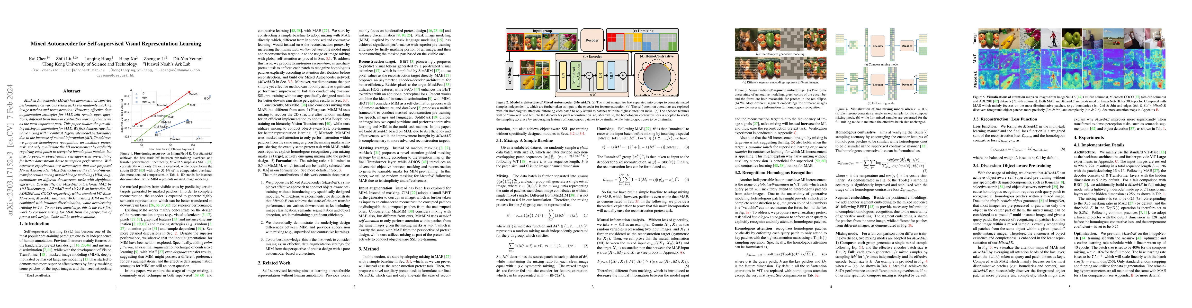 Thumbnail for Mixed Autoencoder for Self-supervised Visual Representation Learning