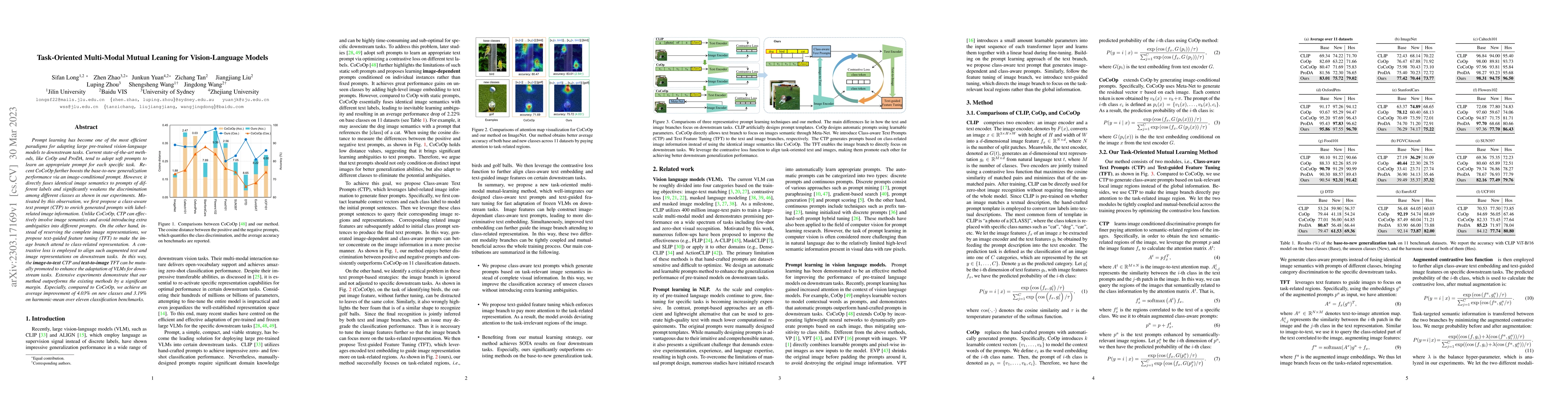 Thumbnail for Task-Oriented Multi-Modal Mutual Leaning for Vision-Language Models