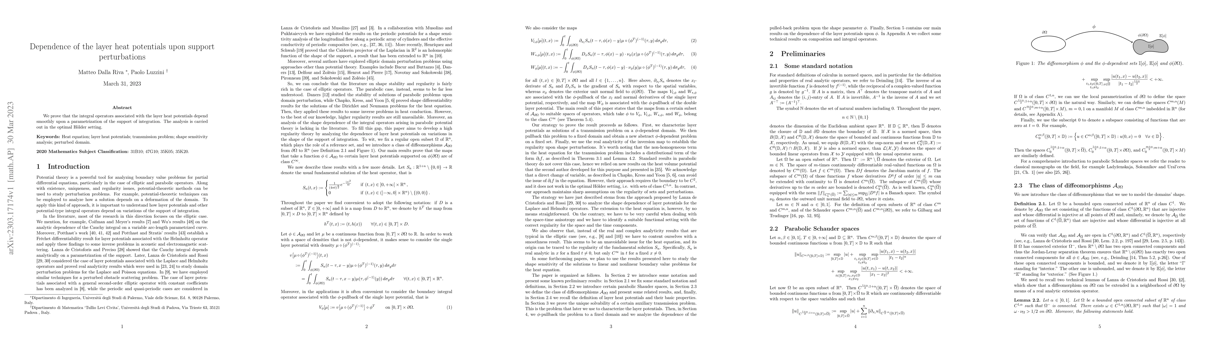 Thumbnail for Dependence of the layer heat potentials upon support perturbations