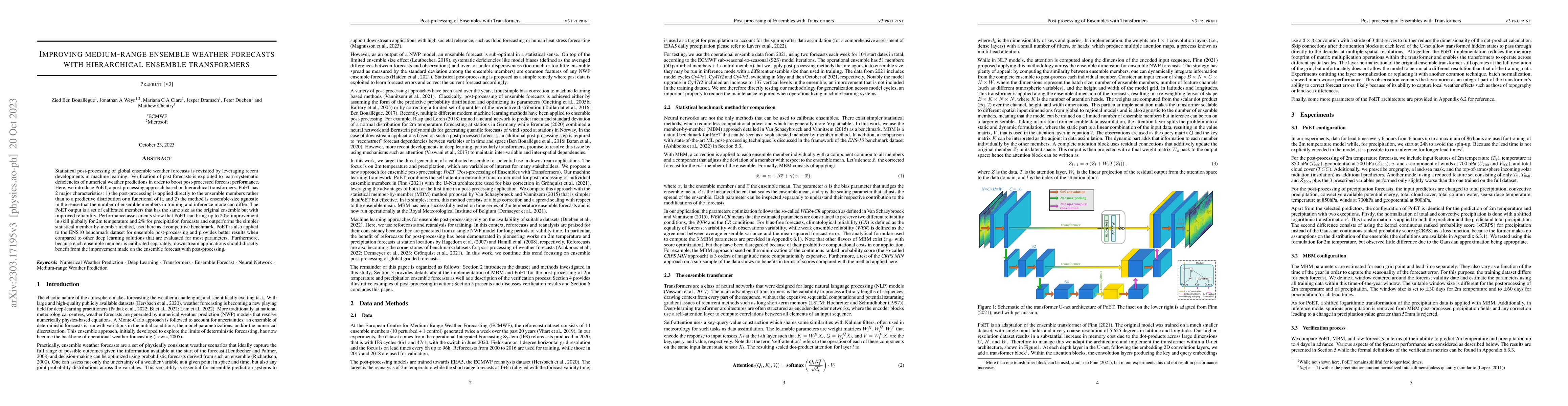 Thumbnail for Improving medium-range ensemble weather forecasts with hierarchical
  ensemble transformers