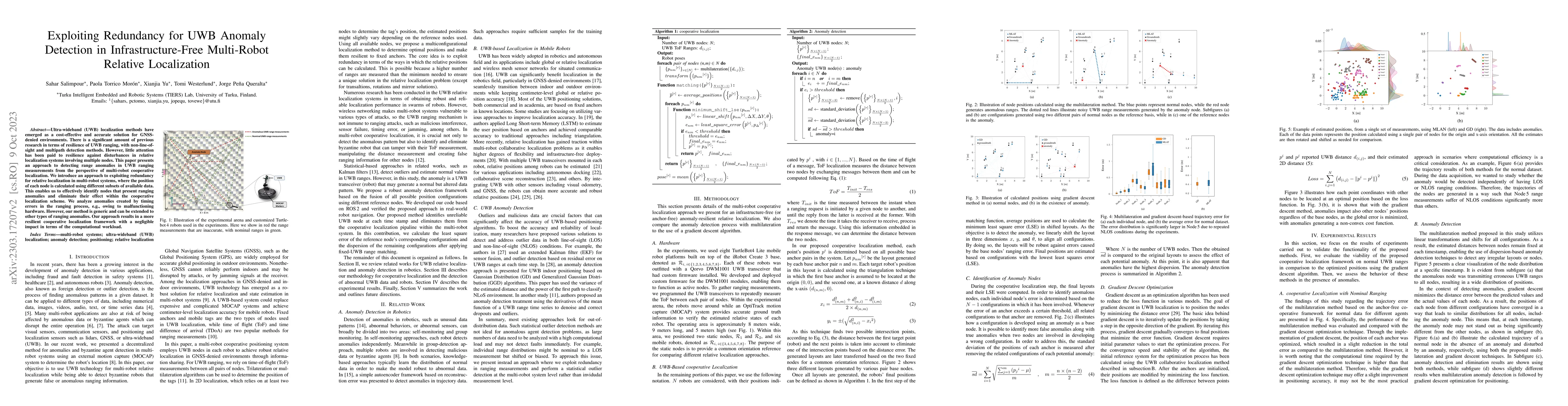 Thumbnail for Exploiting Redundancy for UWB Anomaly Detection in Infrastructure-Free
  Multi-Robot Relative Localization