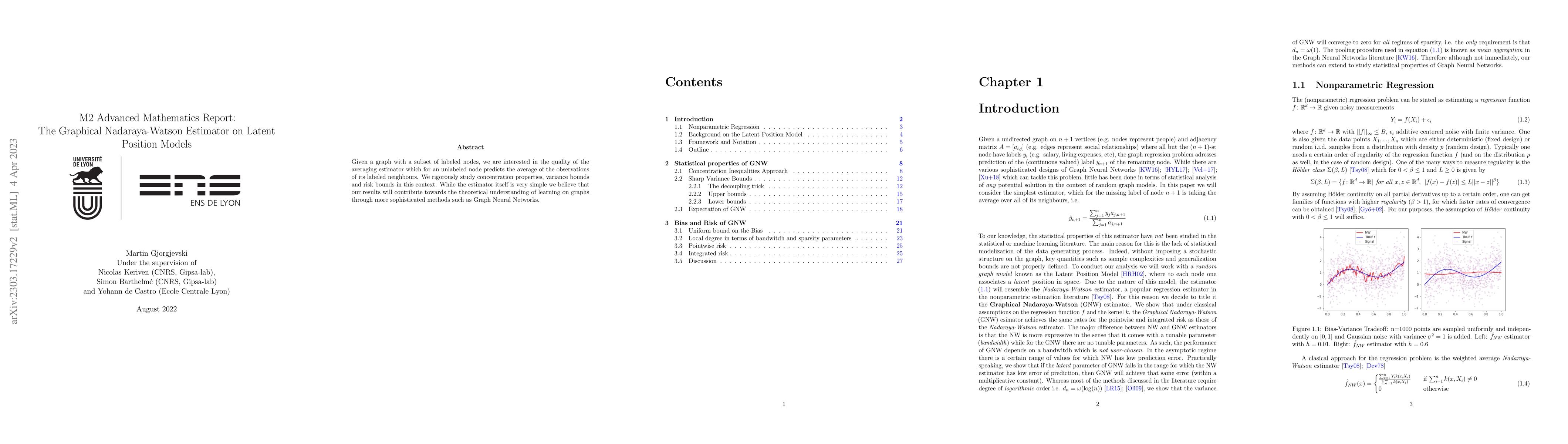 Thumbnail for The Graphical Nadaraya-Watson Estimator on Latent Position Models