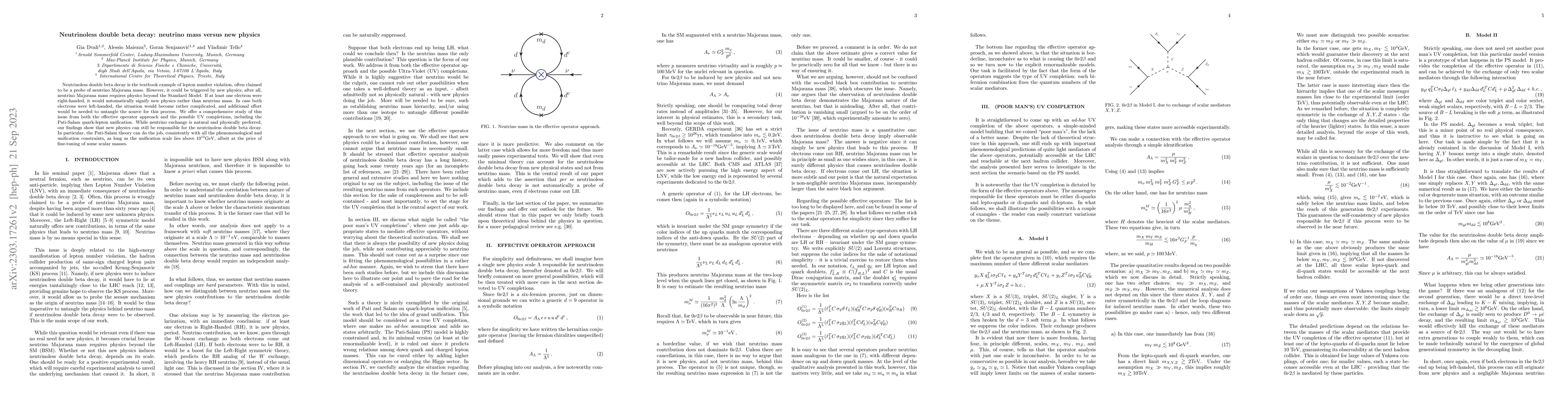 Thumbnail for Neutrinoless double beta decay: neutrino mass versus new physics