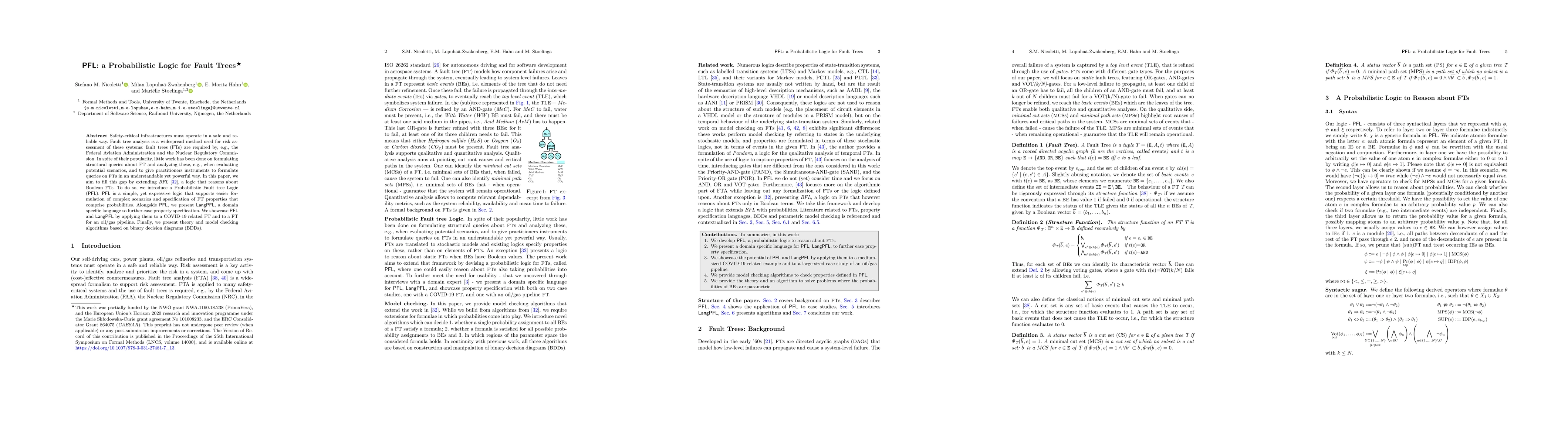 Thumbnail for PFL: a Probabilistic Logic for Fault Trees