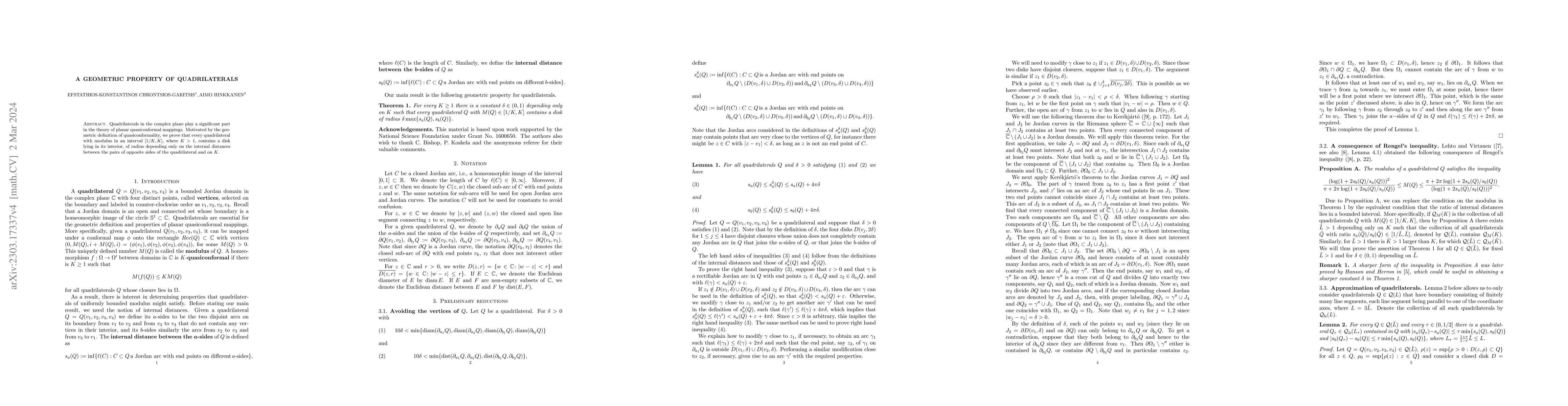 Thumbnail for A geometric property of quadrilaterals