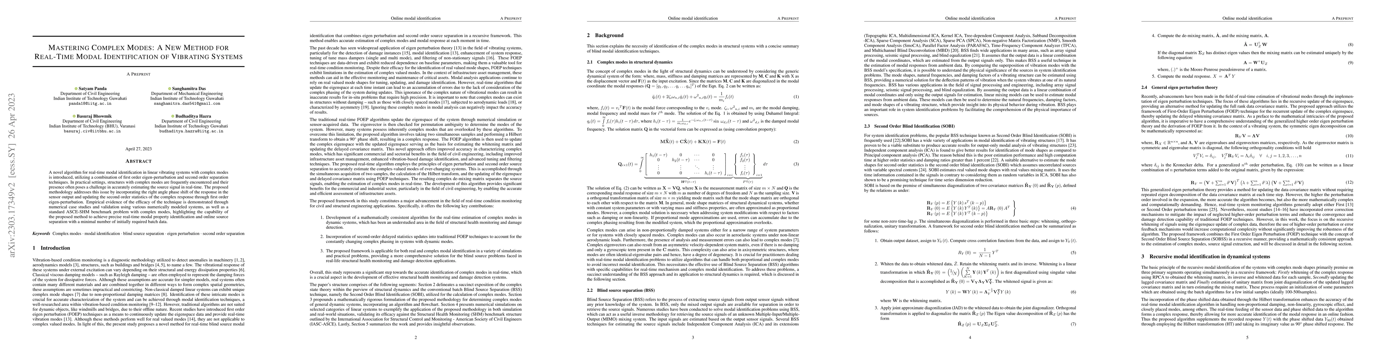 Thumbnail for Mastering Complex Modes: A New Method for Real-Time Modal Identification
  of Vibrating Systems