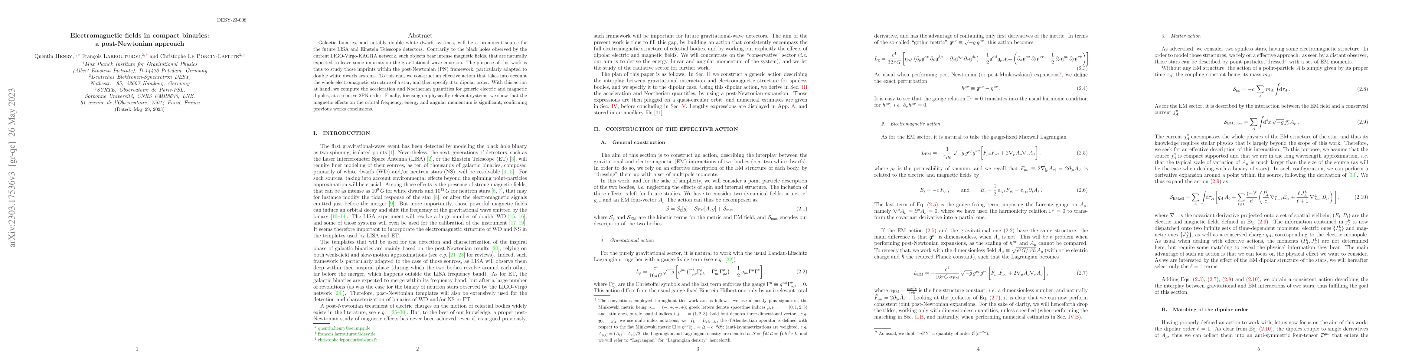 Thumbnail for Electromagnetic fields in compact binaries: a post-Newtonian approach