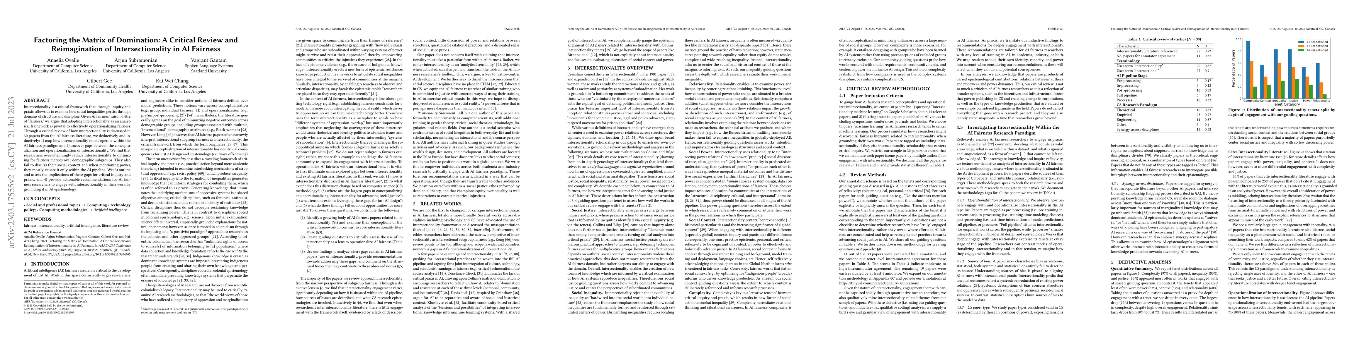 Thumbnail for Factoring the Matrix of Domination: A Critical Review and Reimagination
  of Intersectionality in AI Fairness