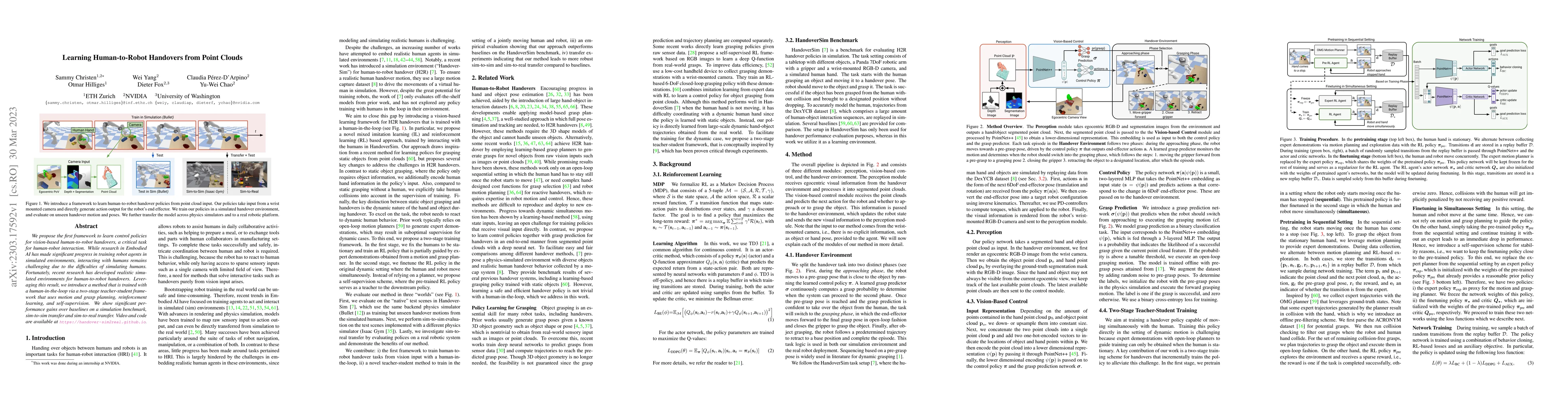 Thumbnail for Learning Human-to-Robot Handovers from Point Clouds