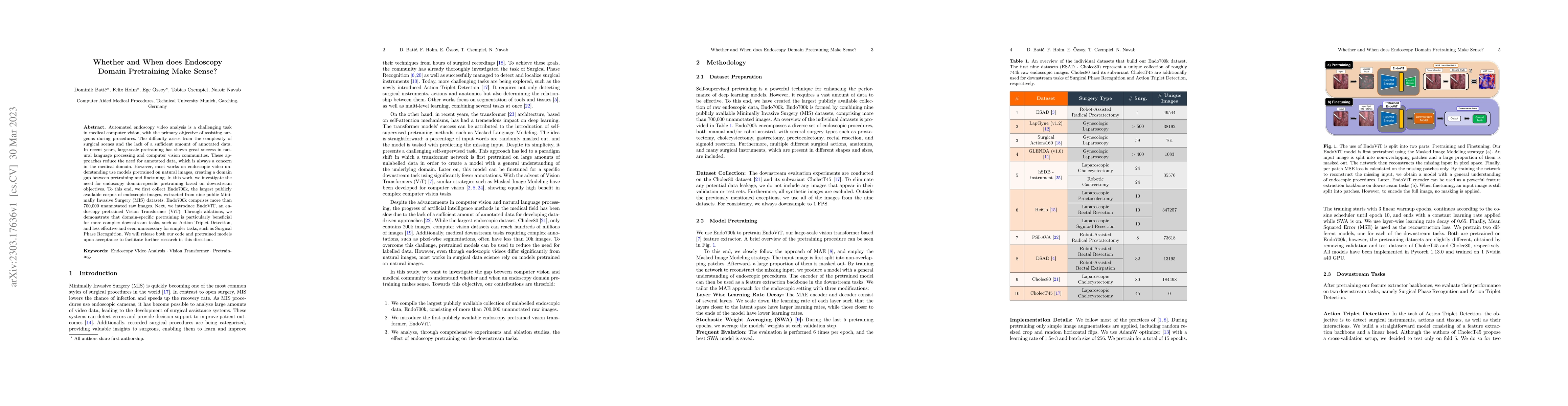 Thumbnail for Whether and When does Endoscopy Domain Pretraining Make Sense?