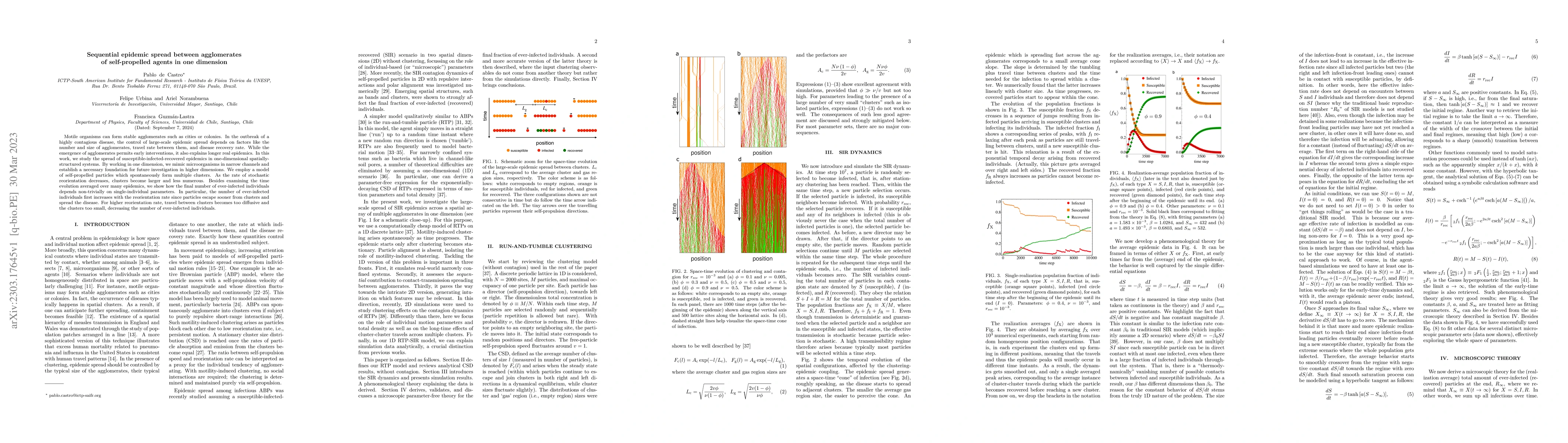 Thumbnail for Sequential epidemic spread between agglomerates of self-propelled agents
  in one dimension