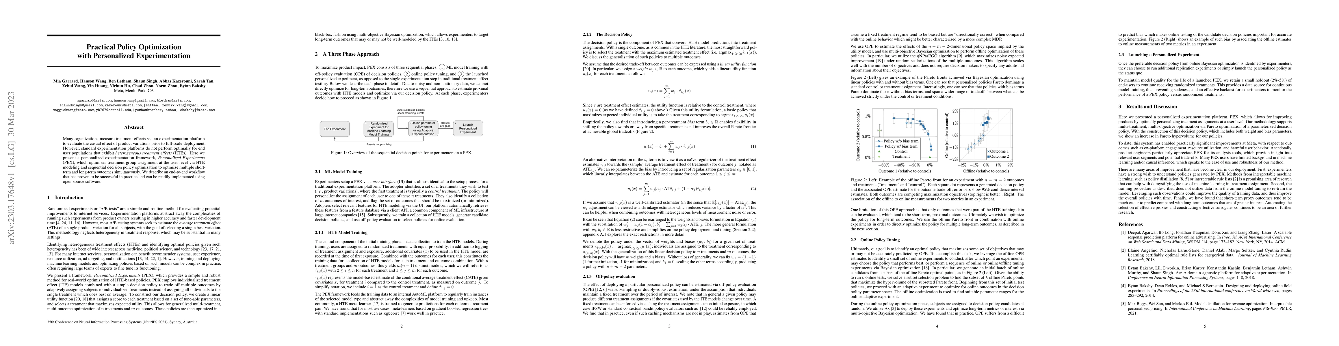 Thumbnail for Practical Policy Optimization with Personalized Experimentation